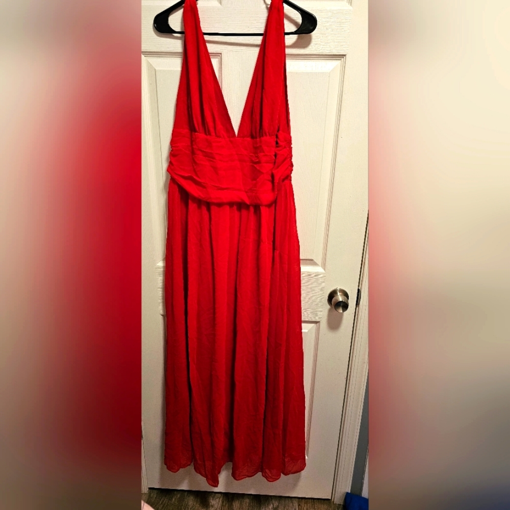 Red formal prom Dress